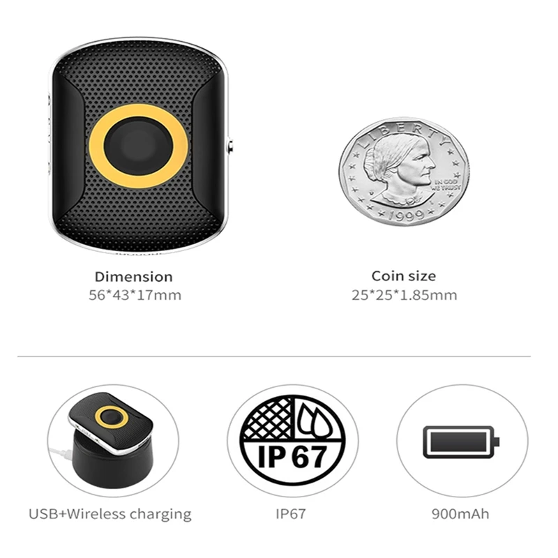 Dog GPS Tracking Collar Waterproof 4G Mini Cat Anti-Lost Alarm Locator Support Geo-Fence SOS Smart Kids Locator