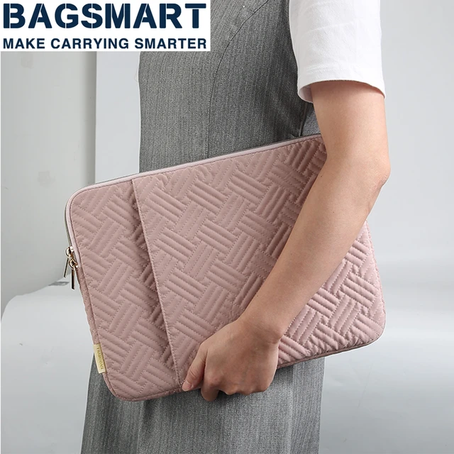 BAGSMART остини ноутбук барои Macbook Air pro 13 Case 15.6/13.3 дюйм халтаи ноутбук Лавозимотҳои ноутбук Парвандаи ба зарба тобовар барои мардон занон 1