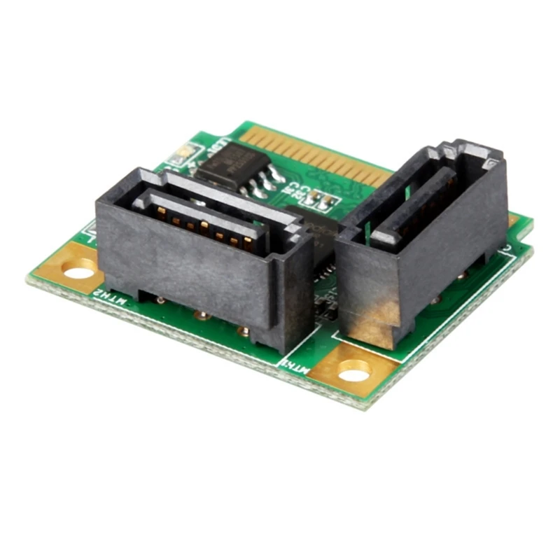Small PCIE to 2 Port Controller Expansion Card 6Gbps Fast Speed Support RAID1/RAID0 Data Mirroring Technology