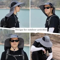 1/2/4PCS Summer Waterproof Fisherman HatOutdoor Hiking Fishing Sun Protection Hat Cycling Big Eave Neck Protection Sun Hat - Image 5