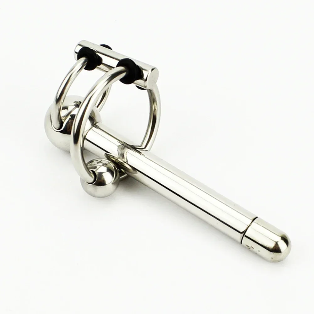 Urethral Sounding Stainless Steel Penis Plug Stretching Male Chastity Device Urethral Dilators bdsm Adult Game Sex Toys 230mm 18