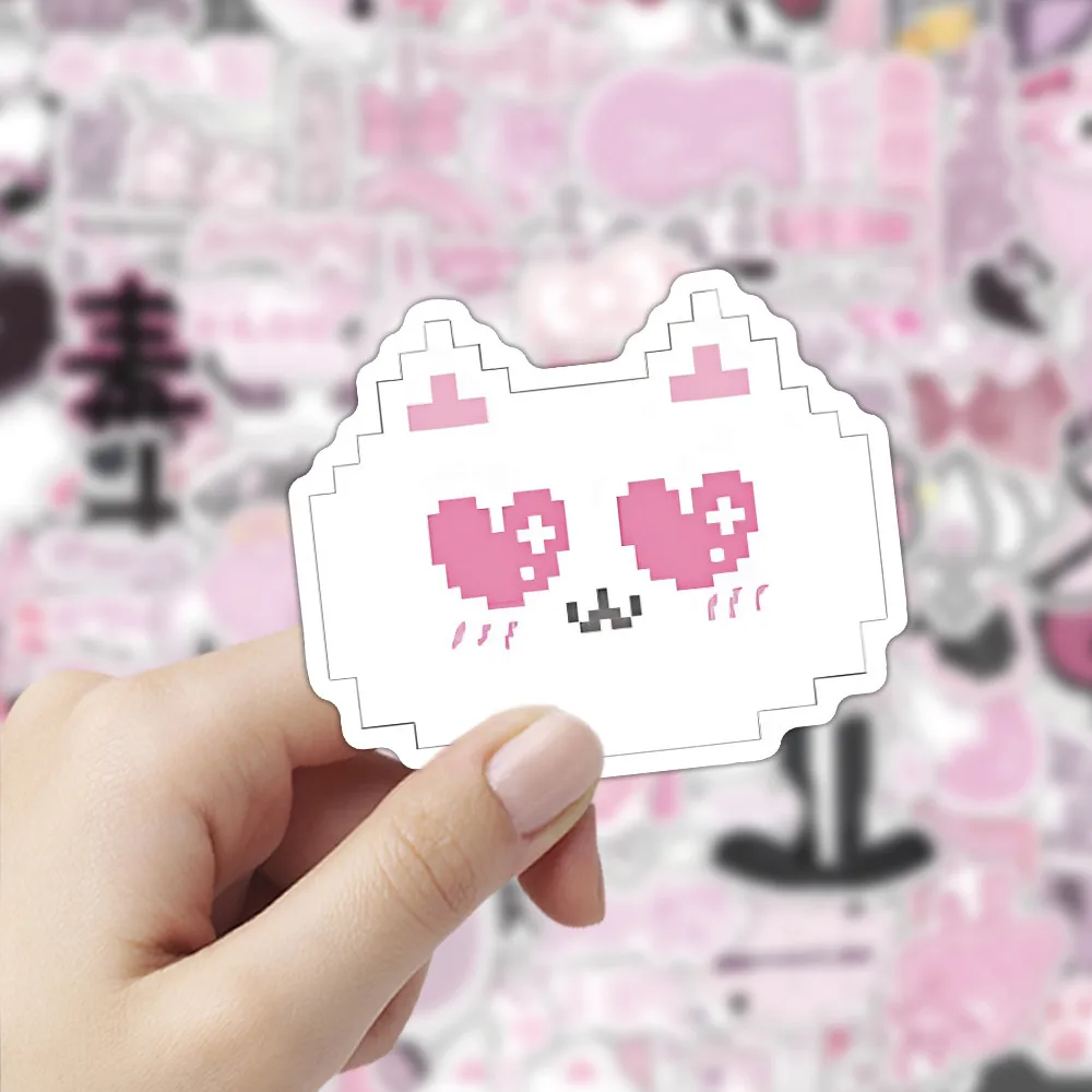 Mine-Kei Aufkleber-Set (103 Stück) – dunkles ästhetisches Yami Kawaii-Dekor für Laptop – Murah & Keren RecordingYourLife Store – Detail 9