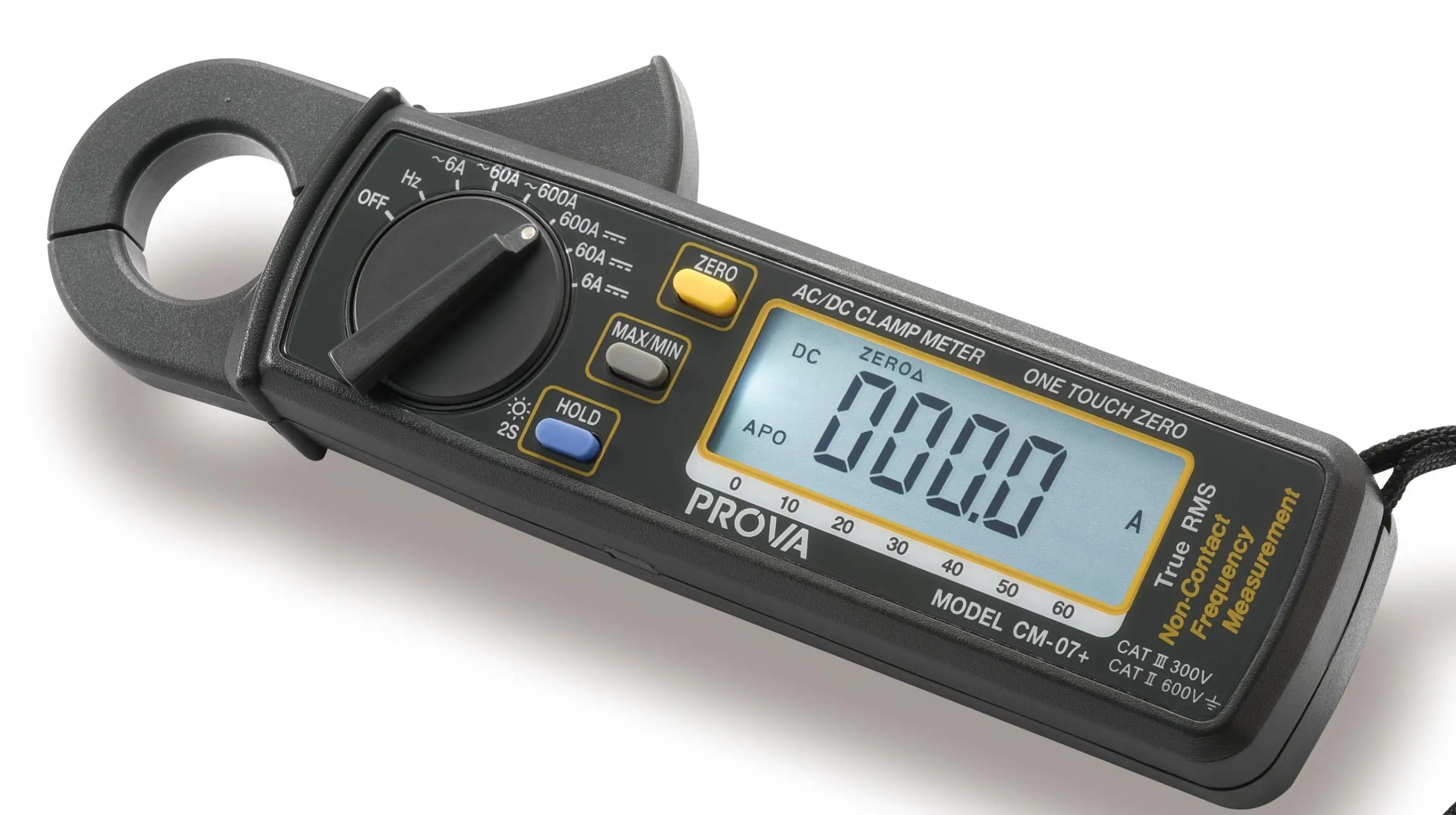 CM-07+ AC/DC Clamp Meter (True RMS) 600A
