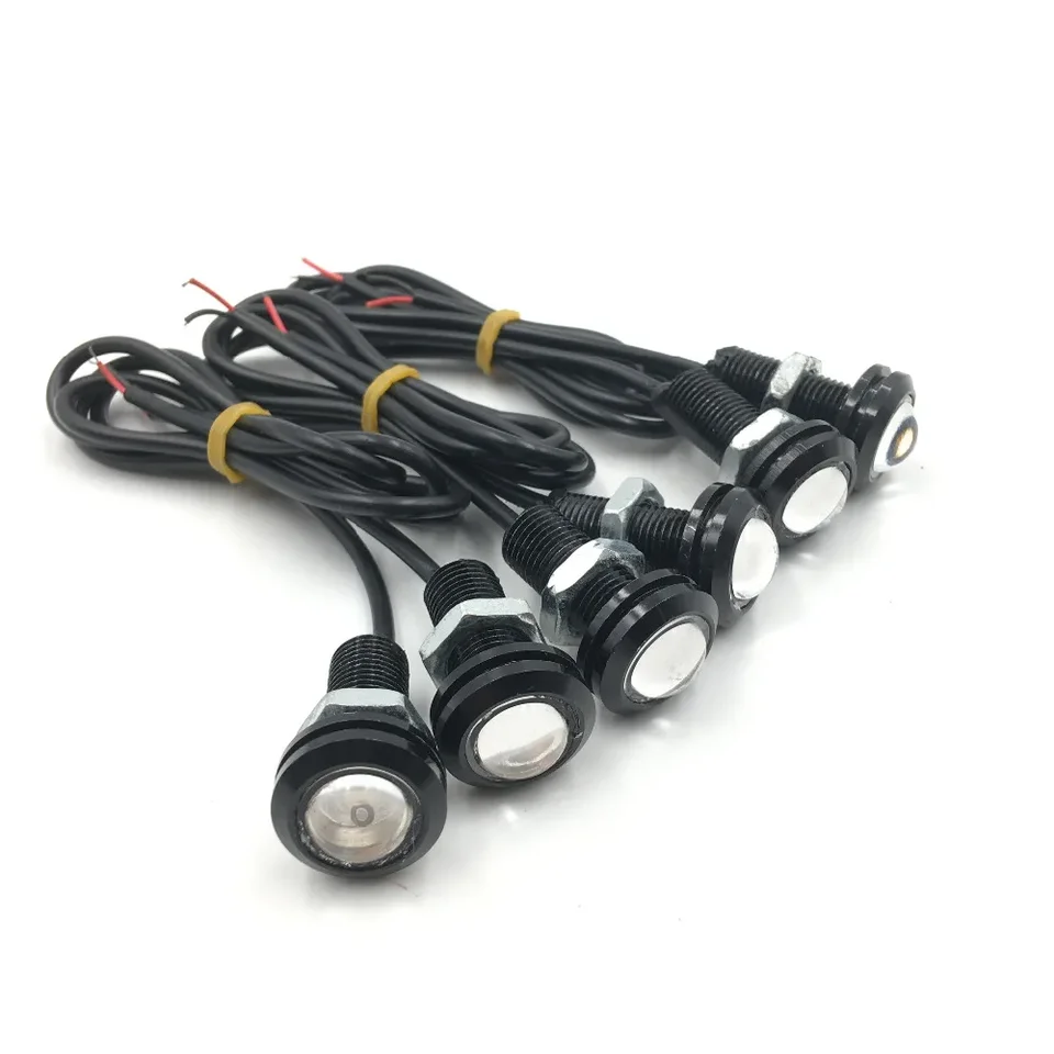 10PCS Luce Dell'occhio D'aquila Alta Potenza 23mm 9W Eagle Eye LED Per Luce Di Marcia Diurna Per Auto Moto Luci di Posizione DRL (Rosso