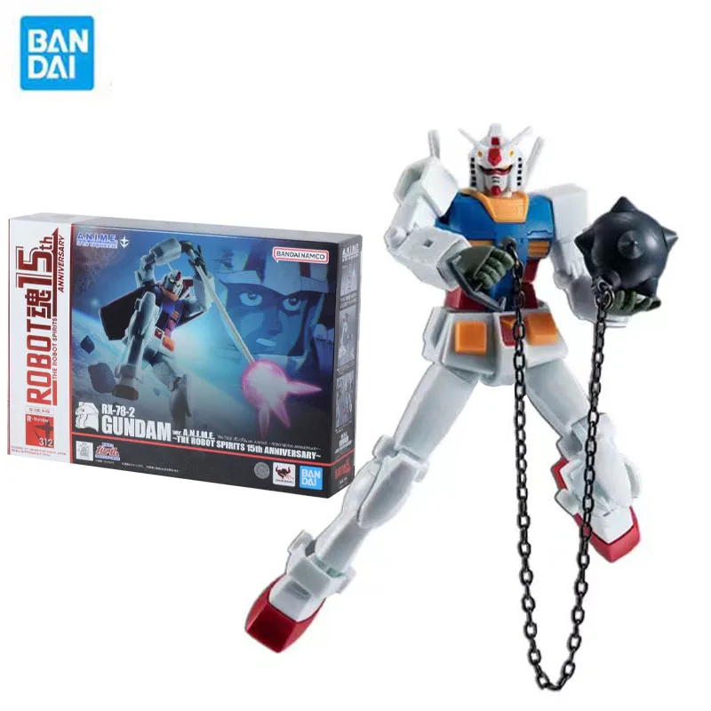 Bandai Genuine Gundam Model Garage Kit Robot Soul 15Th Series Rx-78-2 Gundam Anime Action Figure Toys For Boys Giocattolo Da Collezione