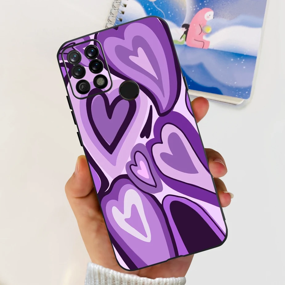 Colorful Matte Silicone Phone Case with Bumper Protection - 6.8'' Back Cover