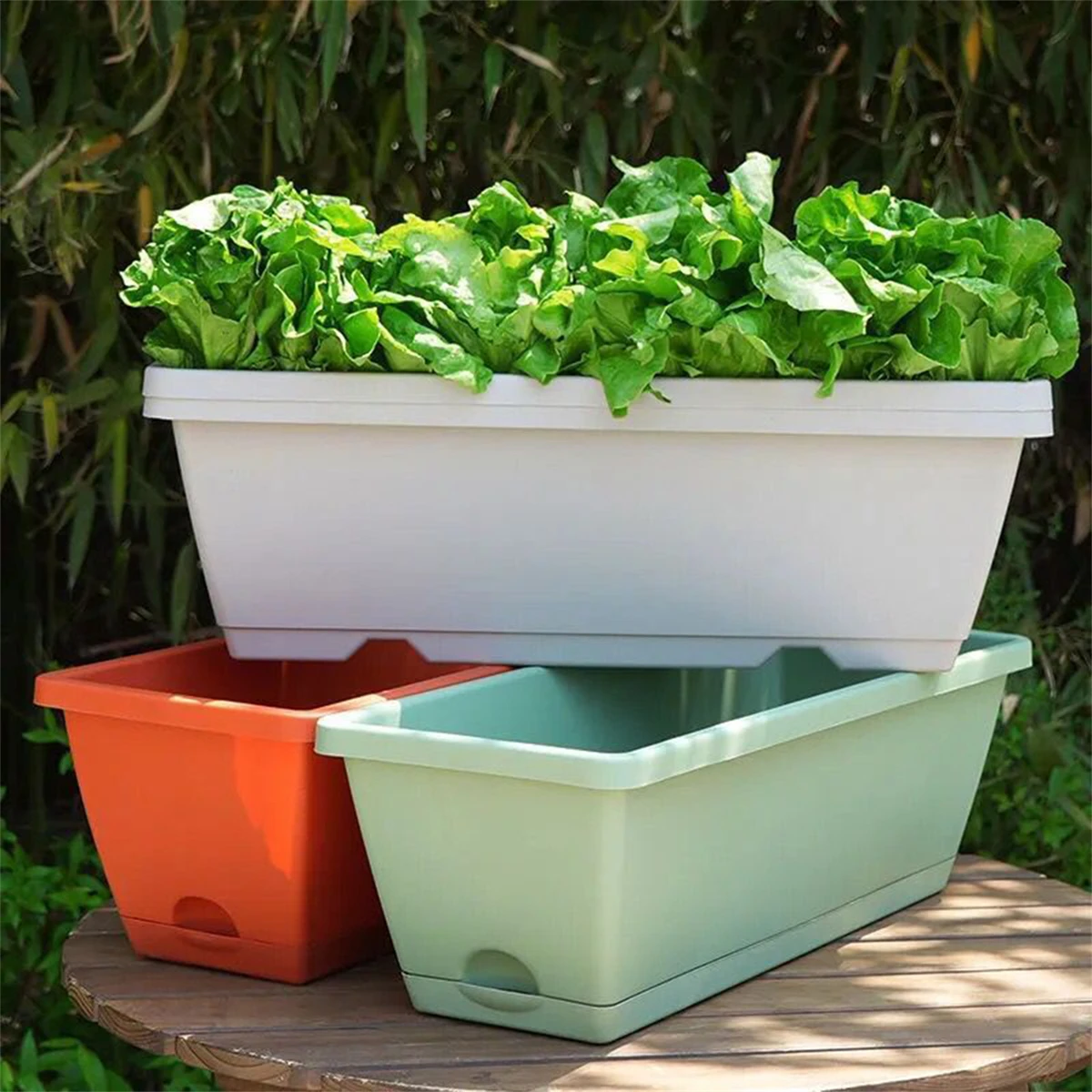 Showing the planter's dimensions and capacity.