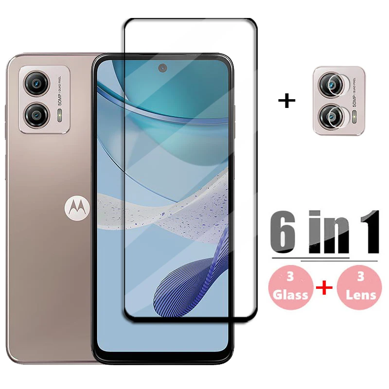 Full Cover Glass For Motorola Moto G53 Tempered Glass For Moto G53 Screen Protector HD Protective Phone Film For Moto G53 Glass tempered glass film for motorola moto g9 g8 g stylus g7 plus play power lite one macro action hyper full cover screen protector