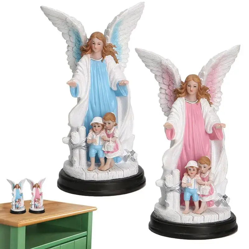 

Christ Statue Sculpture European Religious Ornaments Little Cute Angel Figures Hand-Carved Home Items Home Decor