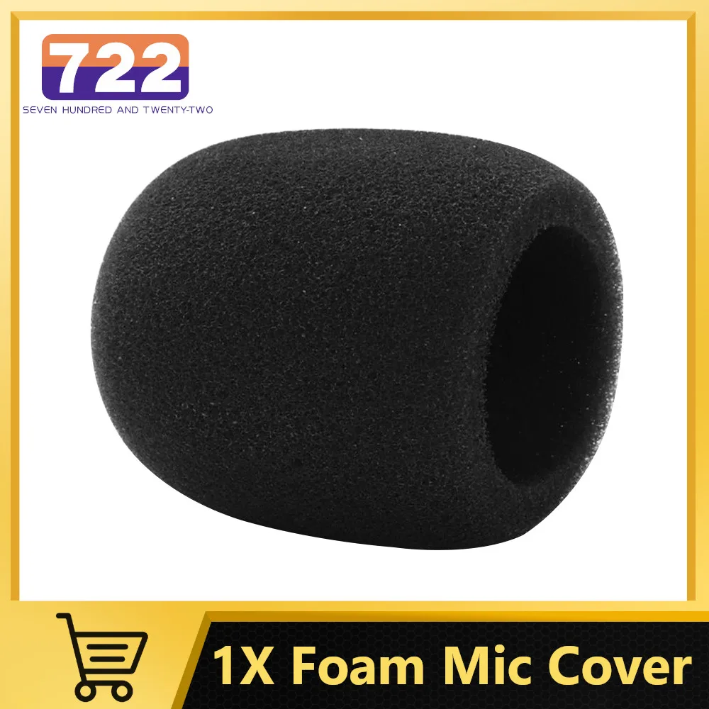 CDBOVID 6 Pack Microfoon Cover Schuim, Mic Cover Handheld Microfoon Voorruit