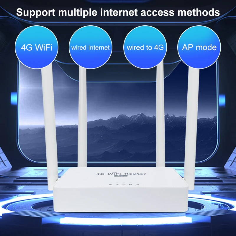 Sim Router 300mbps Wifi Ponto de Acesso Through-wall para Casa Lan Wan Módulo Cat4 Antena 4ghz 32 Usuário Zbtlink-we2002 4g - Imagem 4