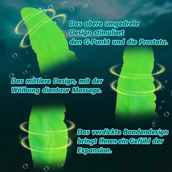 Fluorescence Silicone Soft Dragon Dildo luminous Monster Anal Penis Large Anus Expansion Big Butt Plug Dilator for Women 3