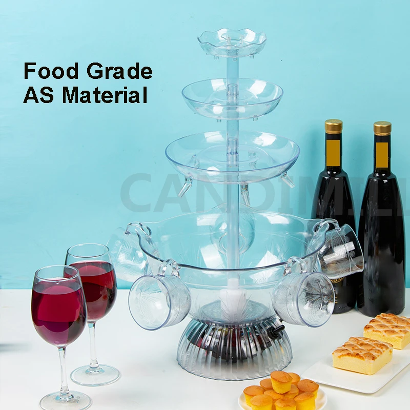 Red Wine Fountain Machine Juice Drink Beer Dispenser Wedding Celebration Party Wine Waterfall Machine