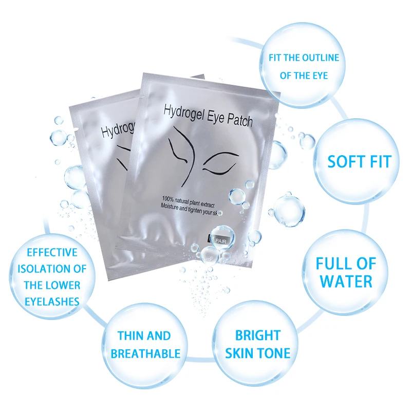 Eyelash Under Eye Patches Eye Pad Isolation Remove Hydrogel Patch Sticker Gasket Eyelash Extension Makeup Tools 50 Pairs