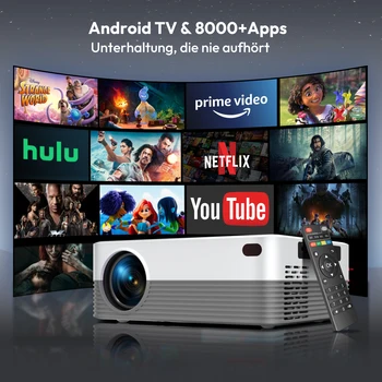 XGODY 4K Projector Full HD 2.4G 5G WiFi LCD LED Video Movie Beam Android Projector Home Theater Cinema Beamer 1GB 8GB Bluetooth 3