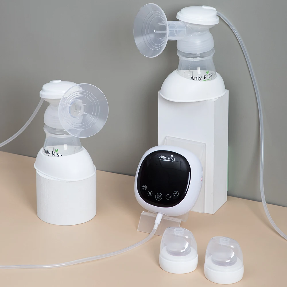 Anly Kiss Large Suction Bilateral Breast Pump Portable Adjustable Painless Electric Smart Breastpump For Breastfeeding Mom elvie single electric breast pump Electric breast pumps