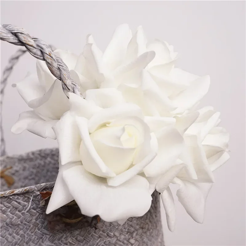 10Pc Moisturizing Rose Real Touch Artificial Flowers Wedding Decor Flower Arrangement Bridal Bouquet Home Party Event Decor