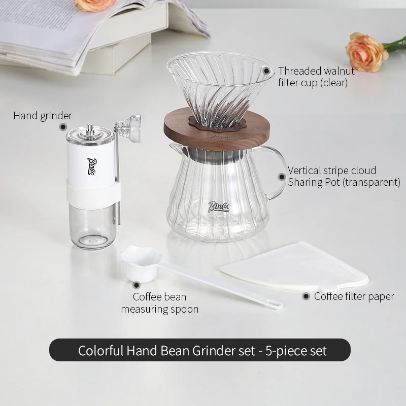 مطحنة قهوة يدوية قابلة للطي من BINCOO، مطحنة محمول...