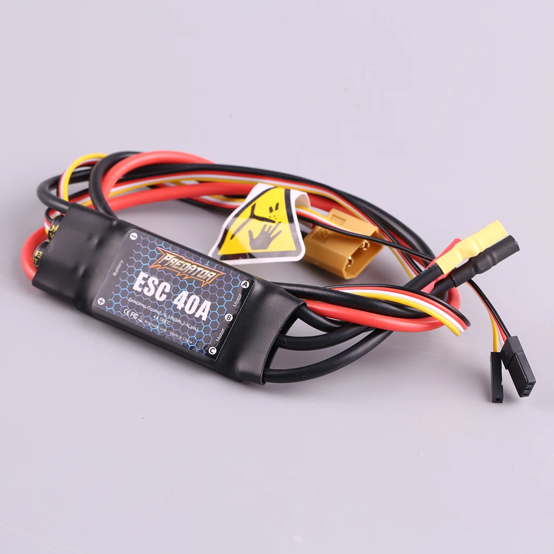 Contrôleur ESC FMS 40A XT60 pour Avion RC - Blanc