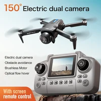 Drone Lenovo D18 8K avec double caméra HD aérienne, évitement intelligent des obstacles, moteur brushless, retour GPS et télécommande avec écran 6