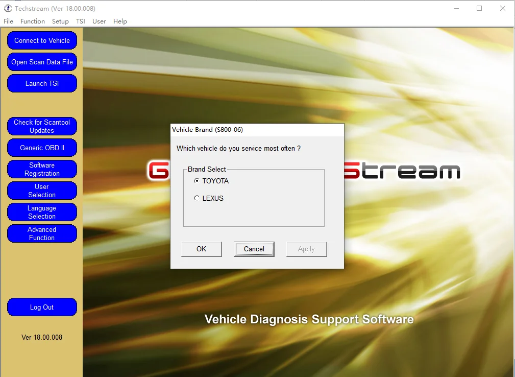Car Repair Software FOR TOYOTA TIS Techstream 18.00.008 Link And Active Code Work With MINI VCI MINIVCI