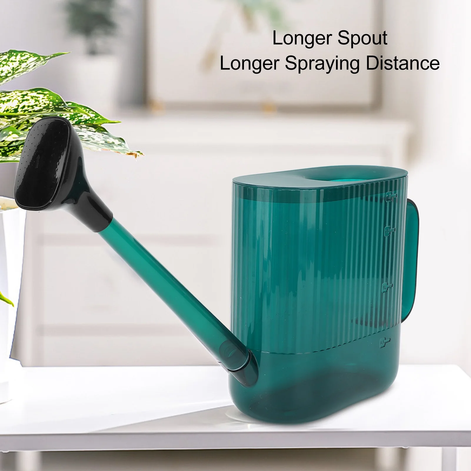 Indoor Plants Watering Can 1.8L PP Multifunctional Long Spout Garden Flower Water Can Garden Watering Long Spout Water