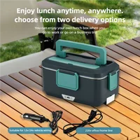 TINSOL nouvelle boîte à déjeuner électrique 3,5 l 90 W chauffe-aliments Portable adapté à la voiture ou à la maison chauffage du déjeuner anti-fuite micro-ondes 2