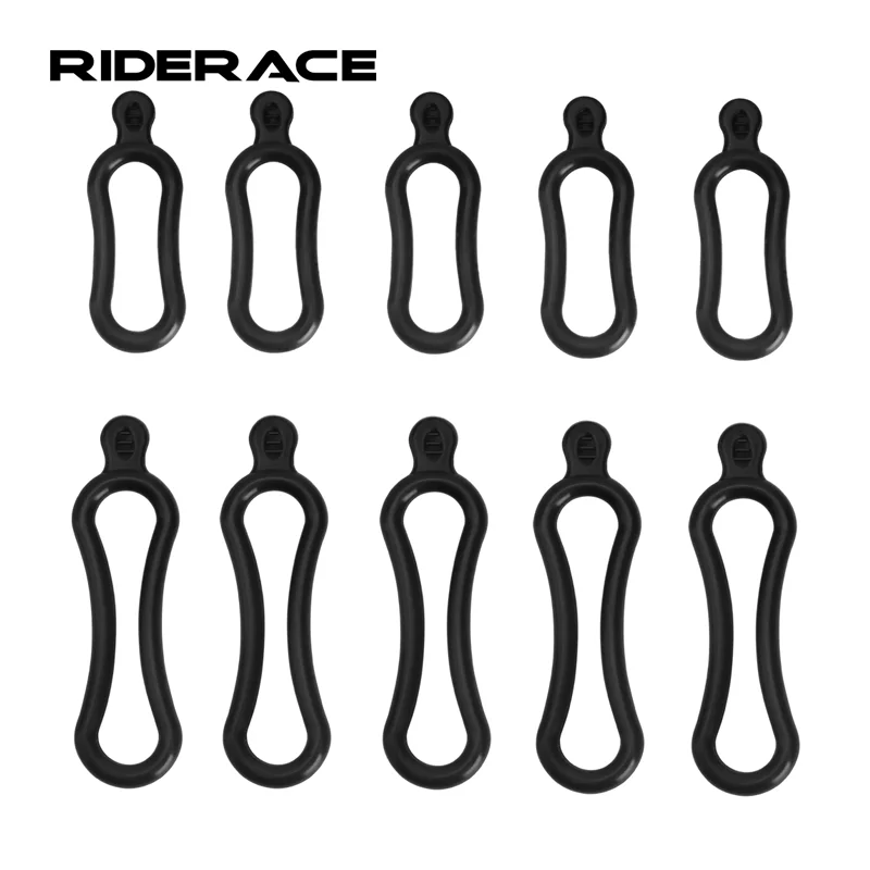 RIDERACE 자전거 고무 마운트 밴드, 자전거 헤드라이트 리어 램프, T6 L2 Q5 핸들바, LED 토치 거치대, 설치 부품 라이트 스트랩 