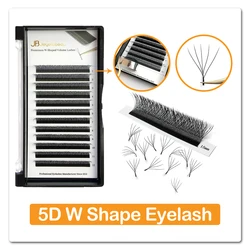 Luxurious Volume Curl False Eyelash Extensions - Premium Premade Fans - 15mm (5D W lashes)