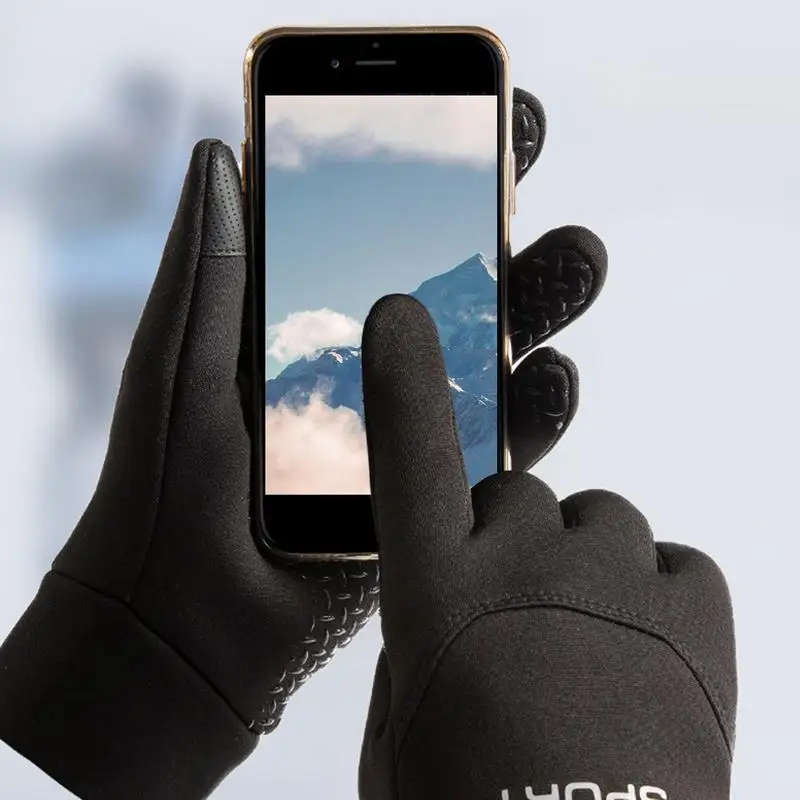 Electric Heated Gloves Winter Warm Gloves USB Touch Screen Gloves Motorcycle Snowboard Cycling Hand Warmer for Driving Skiing 5