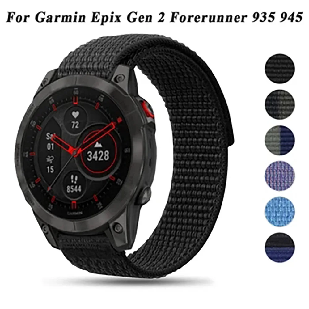 UltraFit Nylon Strap for Smart Watches – 22mm & 26mm Adjustable Band Bracelet Wristband