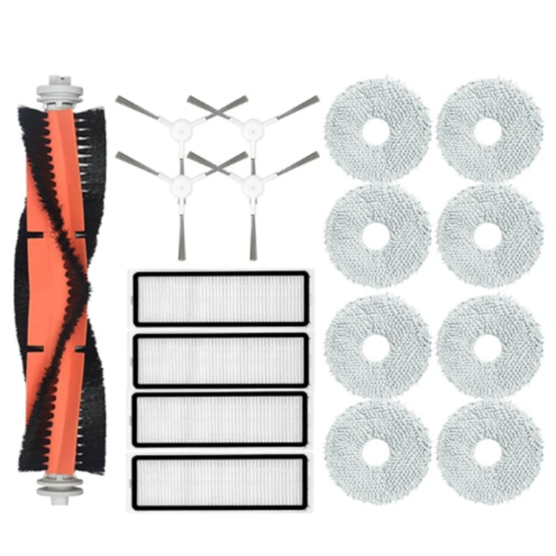 

Запчасти для робота-пылесоса Xiaomi S10 + / S10 Plus, аксессуары, основная боковая щетка, фильтр НЕРА, тряпичная салфетка для швабры