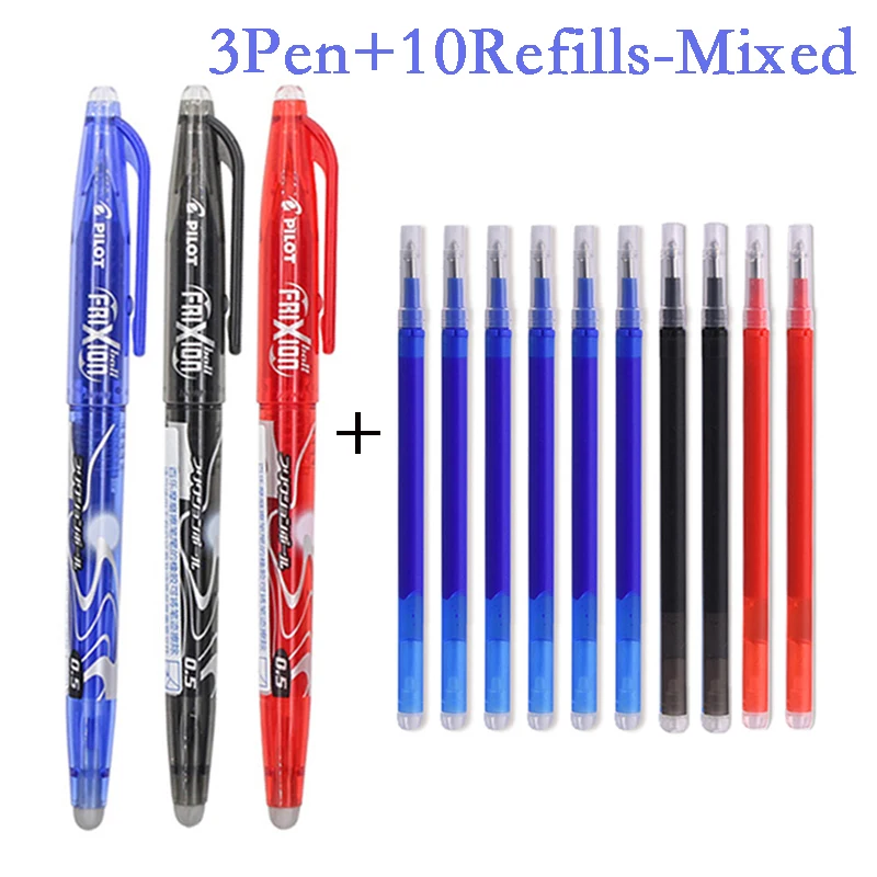  Pilot Frixion Retractable 0.7mm Heat Erasable Multi Purpose  Pens Refills Set (Red) : Office Products