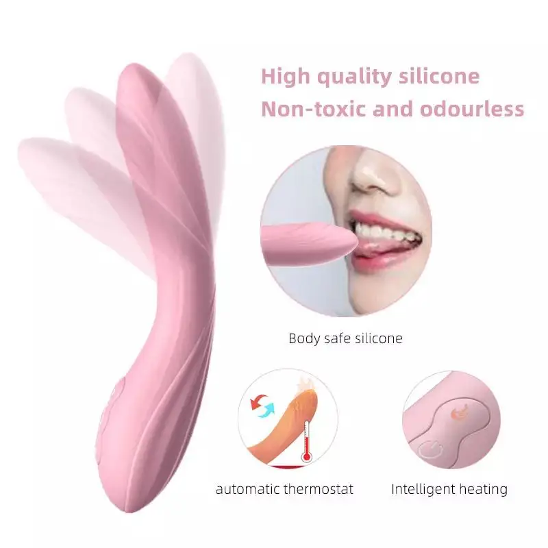 Dildo Frequency Conversion Silent Heating Vibrator Female Masturbation Device Clitoris Stimulator Massager Sextoy Couple Product 2