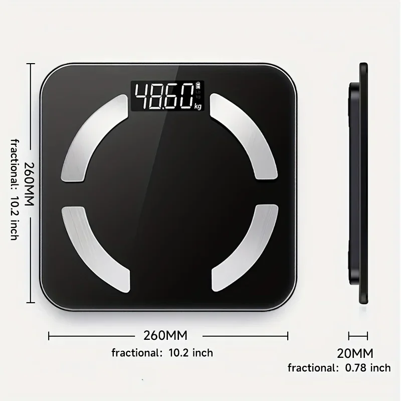High-Capacity Health Monitor with App, 400lbs Bluetooth Precision Smart Scale: Track Weight, BMI, Body Fat 4