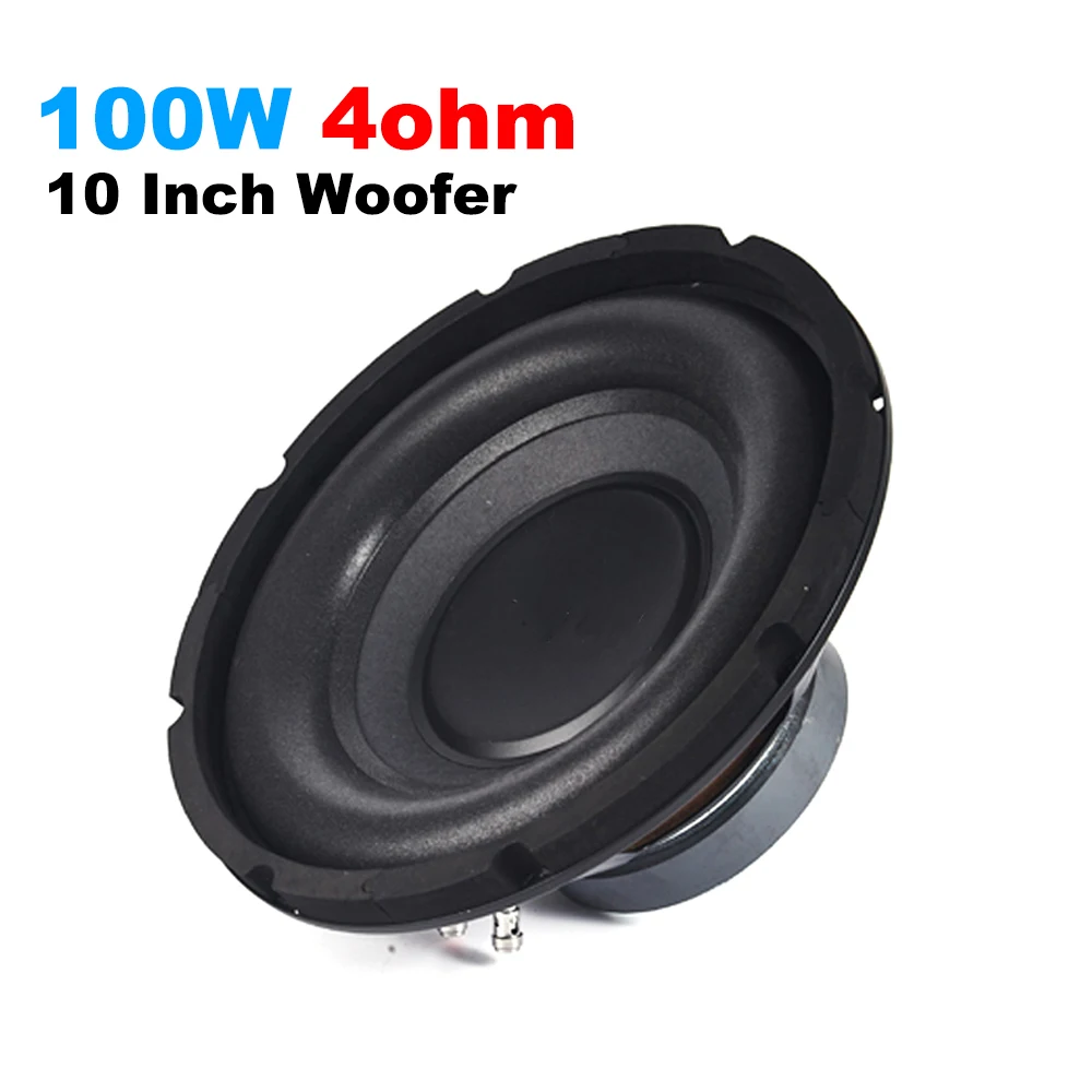 100W 4Ohm 10Inch SubWoofer Speaker 120MM Magnet Low Frequency Audio Bass Woofer Louderspeaker DIY Hifi System Home Theater audio speakers