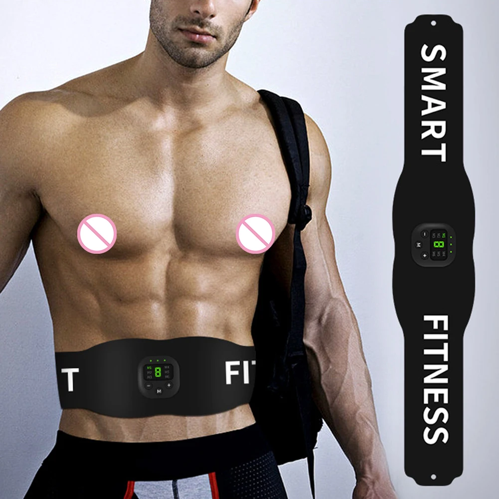 EMS Muscle Stimulator Belly Weight Loss Smart Slimming Waist Band Exercise Massager Body Shaping 19 Modes Gym Fitness Equiment - Image 2