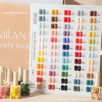 Eleanos Bear 60 Colors Gel Set15ml Very Good Nail Gel Polish Kit With Color Display Card Wholsale Soak Off UV LED Gel Nail Salon 1