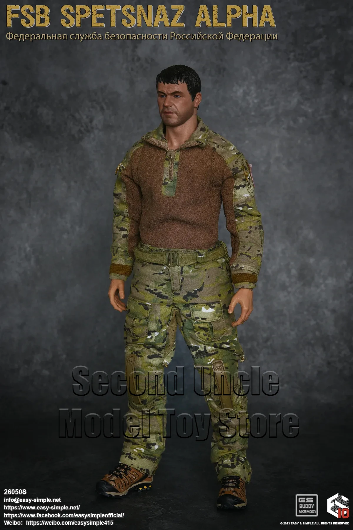 Easy&Simple ES 26050S 1/6 FSB Spetsnaz ALPHA 12'' Russia Male