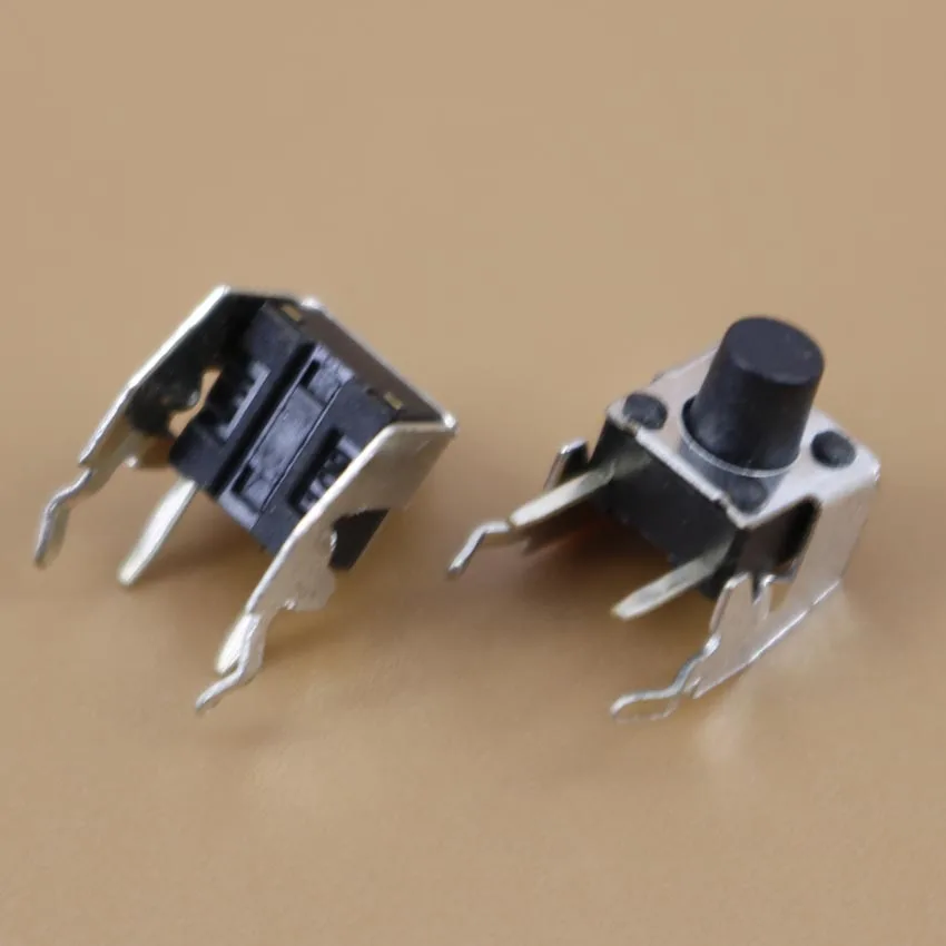 Cltgxdd 10piece 6x6mm panel PCB instant touch mini switch 6*6*4.3/5/6/7/8/11mm right angle bracket touch switch button
