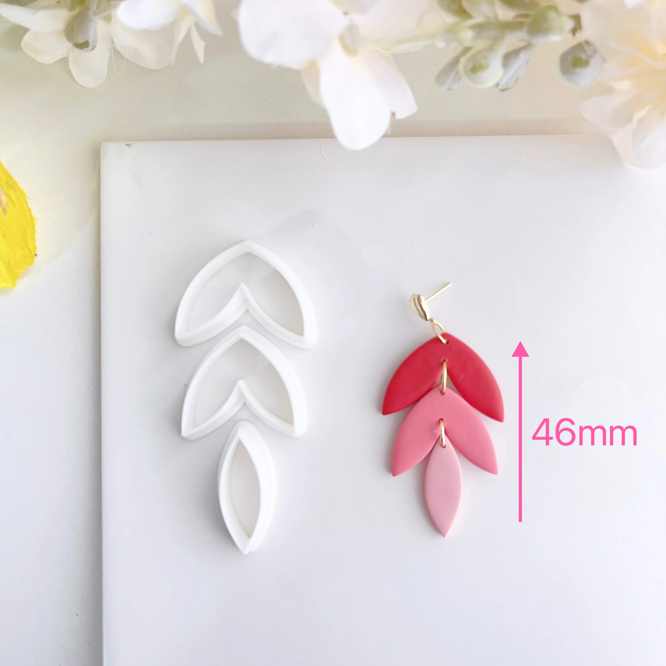 DHER 5 Formes Boucles D'oreilles Coupées En Argile Polymère