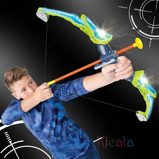 Kids Bow and Arrow Light-up Archery Set For Kids Toy For 3 4 5 6 7 8 9 10 11 12 Years Old Boys Girls Shooting Toy Christmas Gift 2
