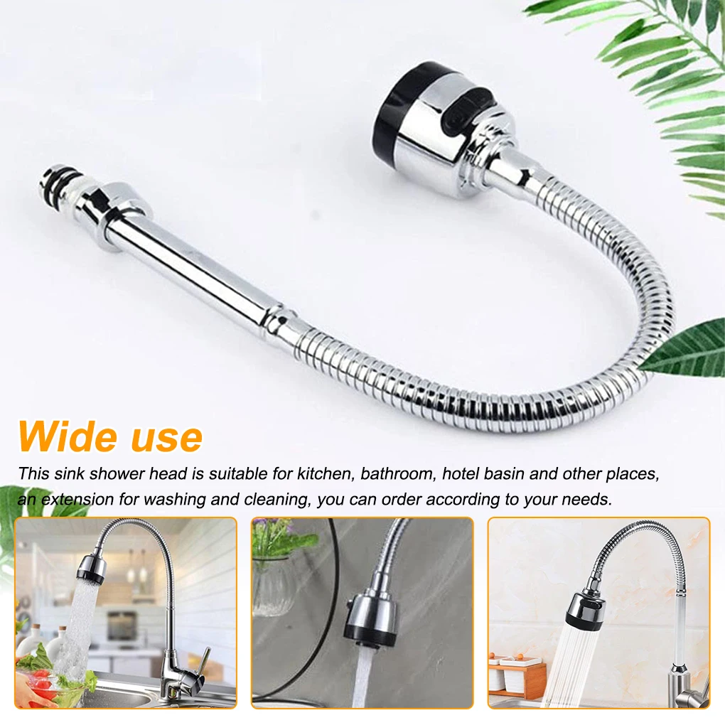 Faucet Aerator Extension Flexible Tap Water Sprayer Basin Stainless