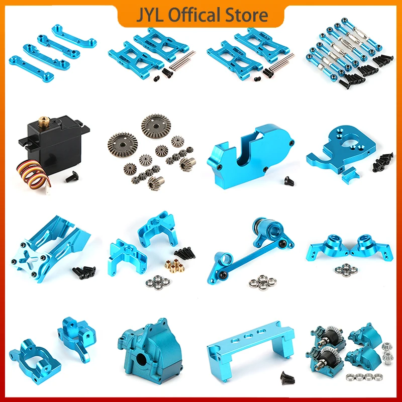 

144001 WLtoys RC Car Upgrade Metal Spare Parts Tires Motor Gear Swing arm Type C Block Front And Rear Seat Accessories 1/14
