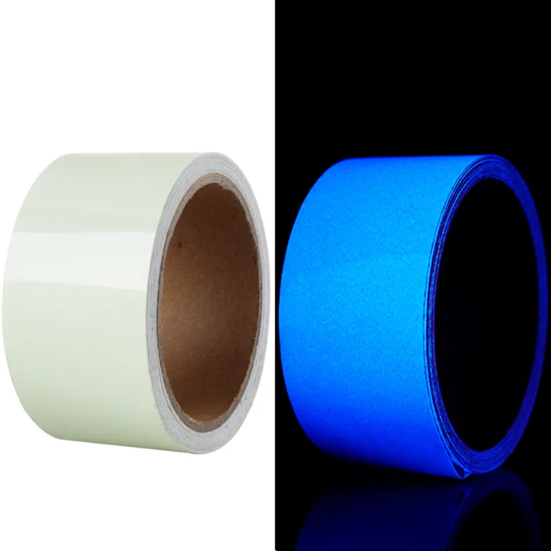 Luminous Tape Blue Self-adhesive Glow Emergency In The Dark Safety Stage Stickers Home Decor Party Supplies Decorative