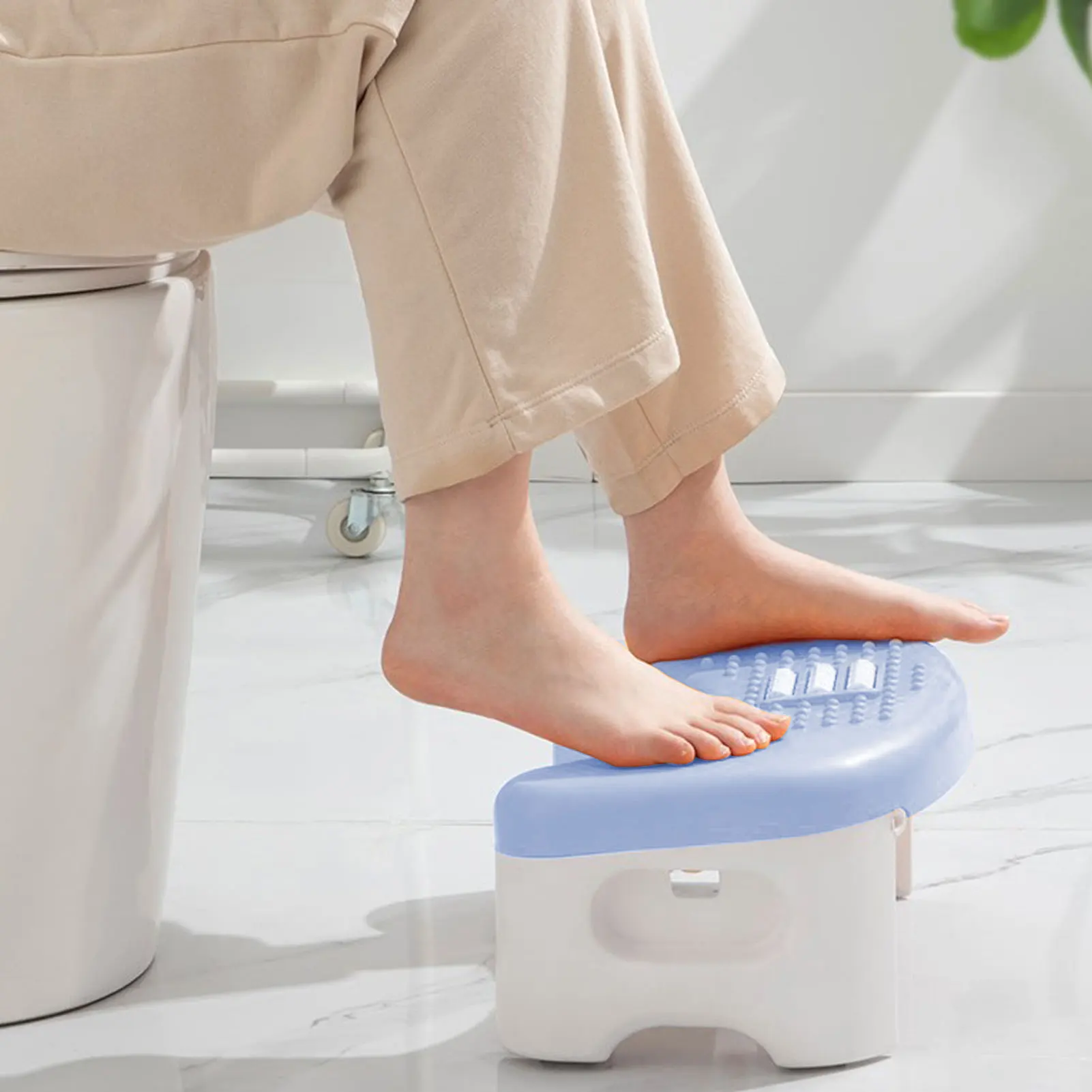 Foldable Toilet Stool Bathroom Footstool for Children Adults Toilets