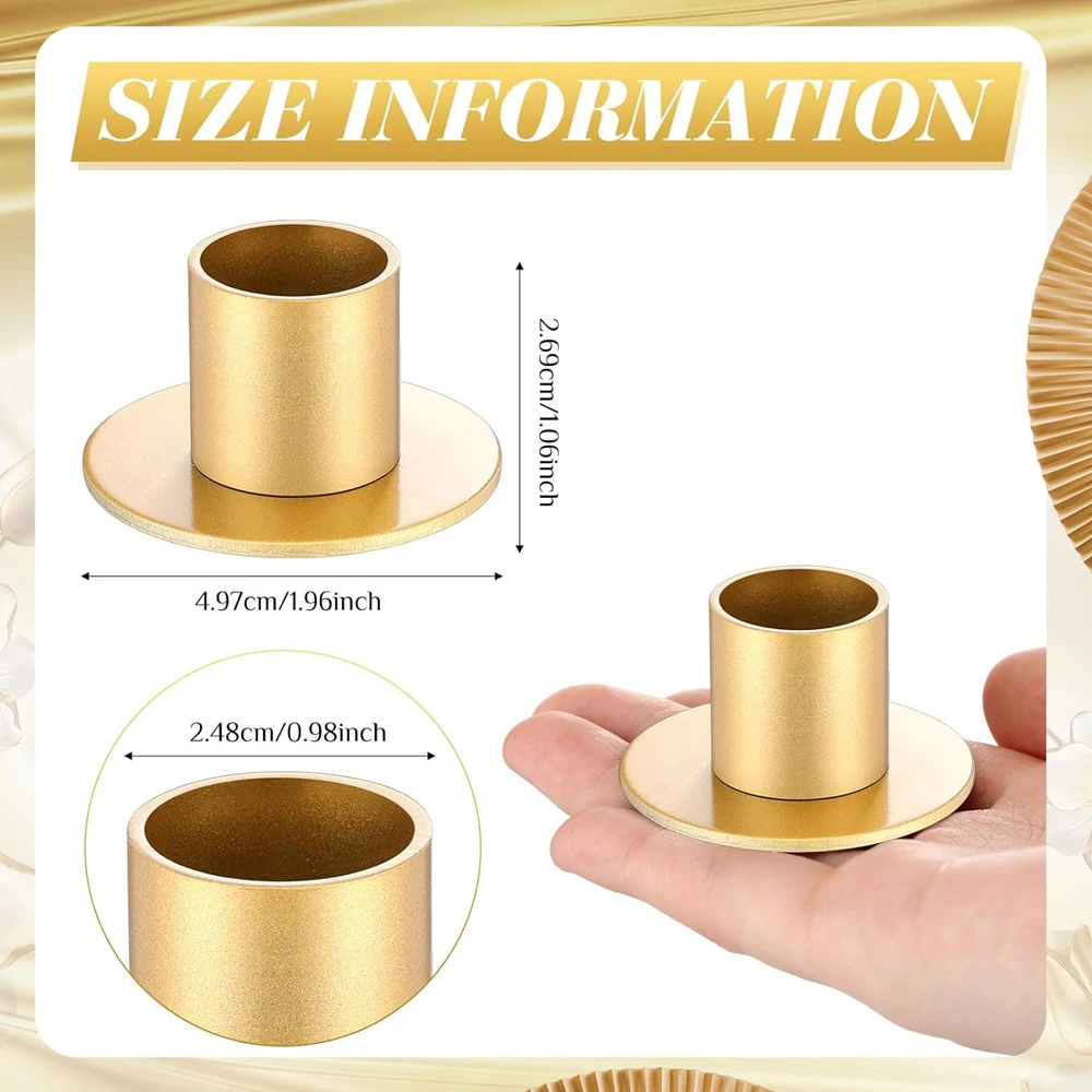 Wedding Candle Holders Bulk for Pillar Candles Metal Taper Candlesticks Holders Centerpieces Short Candle Stick Holder Decor candle holders