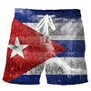 Retro 3D Printed Cuban Flag Beach Shorts Men Summer Casual Street Cube Pattern Short Pants Summer Quick Dry Surf Board Shorts 5
