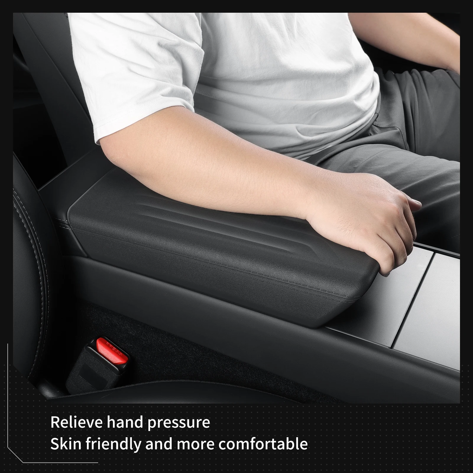 YZ Für Tesla Model Y Juniper 3 Highland Mittelarmlehnenabdeckung Schutz Soft Pad Case TPE Auto Interieur 2026 Zubehör – Detail 15