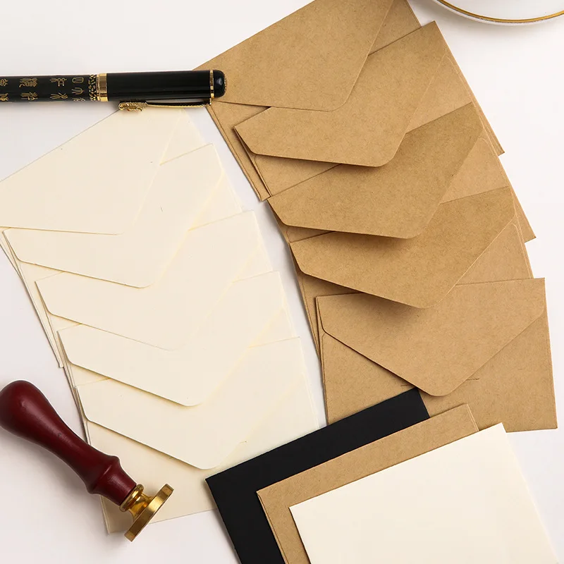 Gift Envelope Blank Mini Paper Window Envelopes Wedding Invitation Envelope Envelopes for Letters Mailers 10/20/40/80PCS window envelopes mailing envelopes mini envelopes